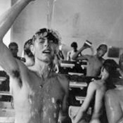 Boy Pouring Water Over Himself 