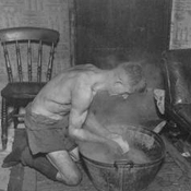 Coal Miner Bathing Coal Miner Bathing